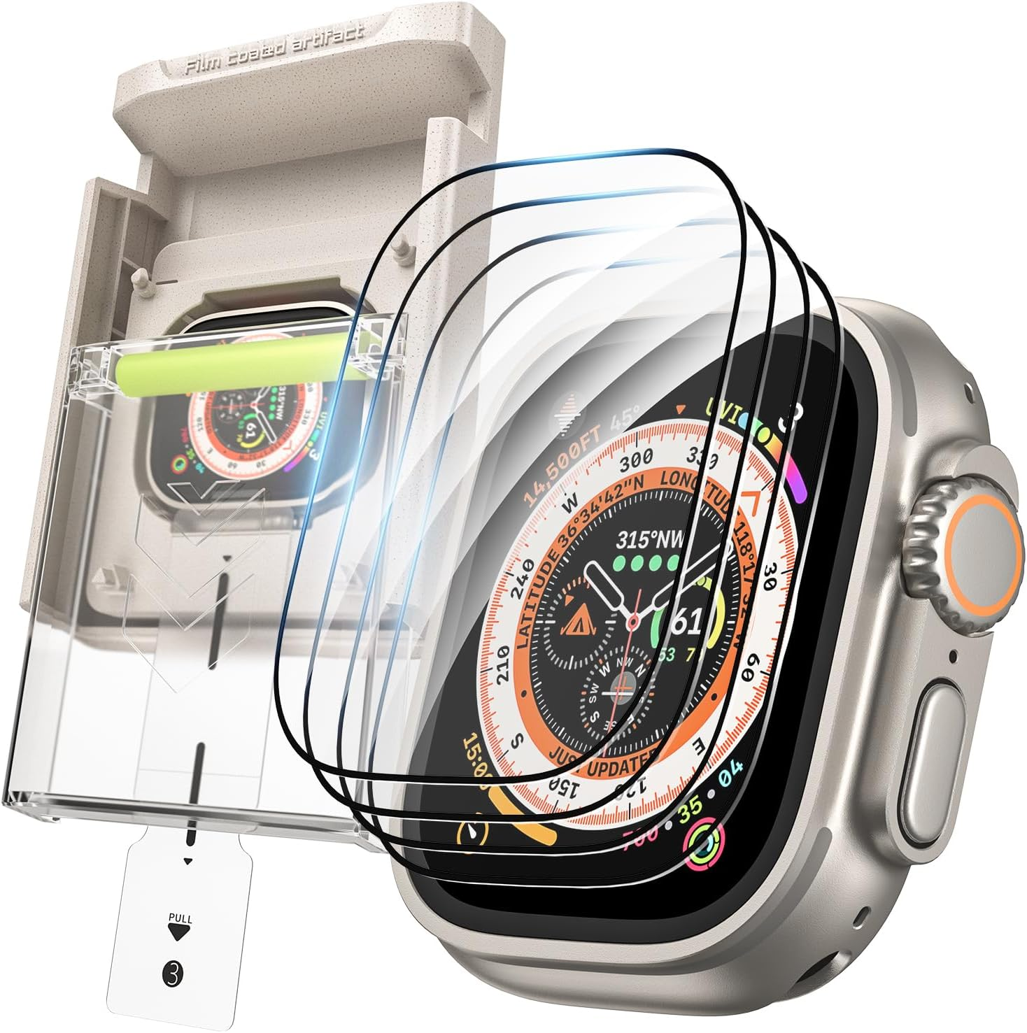 WSKEN 4 Pack Screen Protector for Apple Watch Series 11/10 46Mm - [100％ Zero Bubble][Auto Align Box][Flexible TPU Film - No Glass] HD Full Coverage for Iwatch Cover Accessories