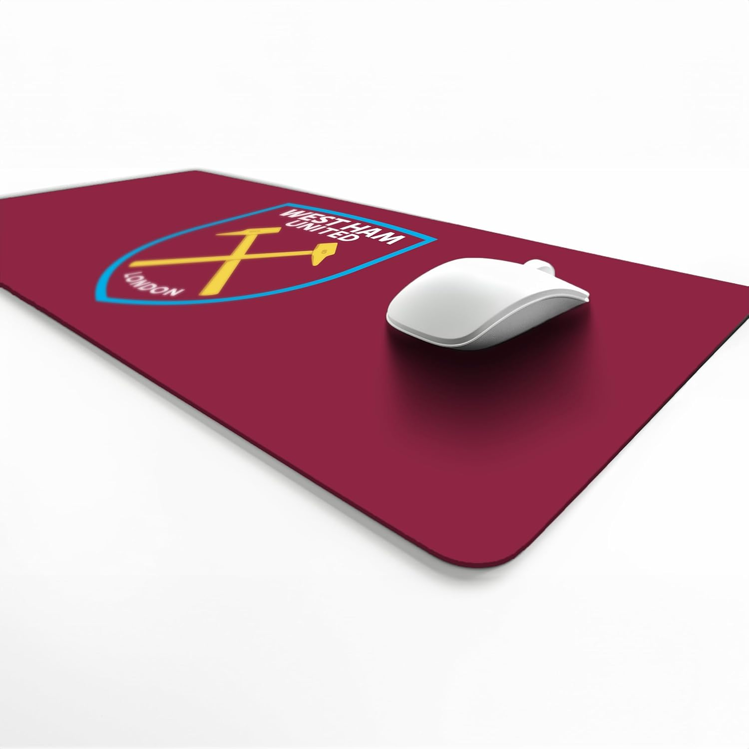Licensed D&eacute;cor West Ham United FC - Vinyl Desk Pad - Crest on Wine Red - 43Cm X 90Cm image number 1