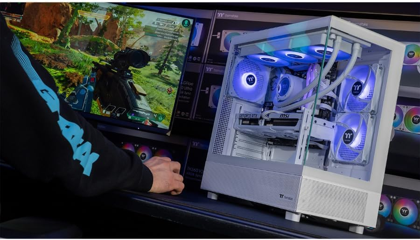 Thermaltake Gaming System Horizon Xtreme V2 Snow Edition - AMD 7800X3D / RTX 5080/ B650 Wifi/ 32GB Ram/View 270 ARGB Snow, CA-4Q2-00D6WA-A2 image number 2