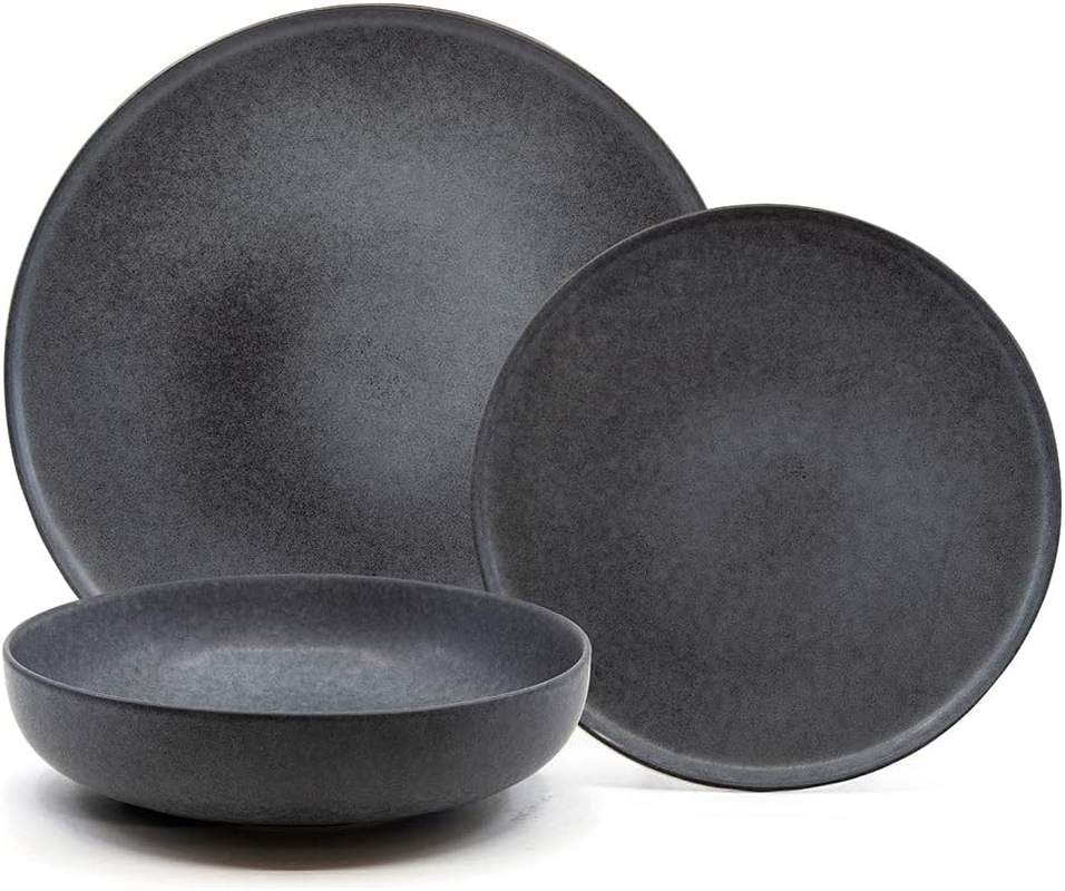 Salt&Pepper Hue 12 Piece Dinner Set - Kelp - Dinner Sets House Warming Gifts Wedding Gifts