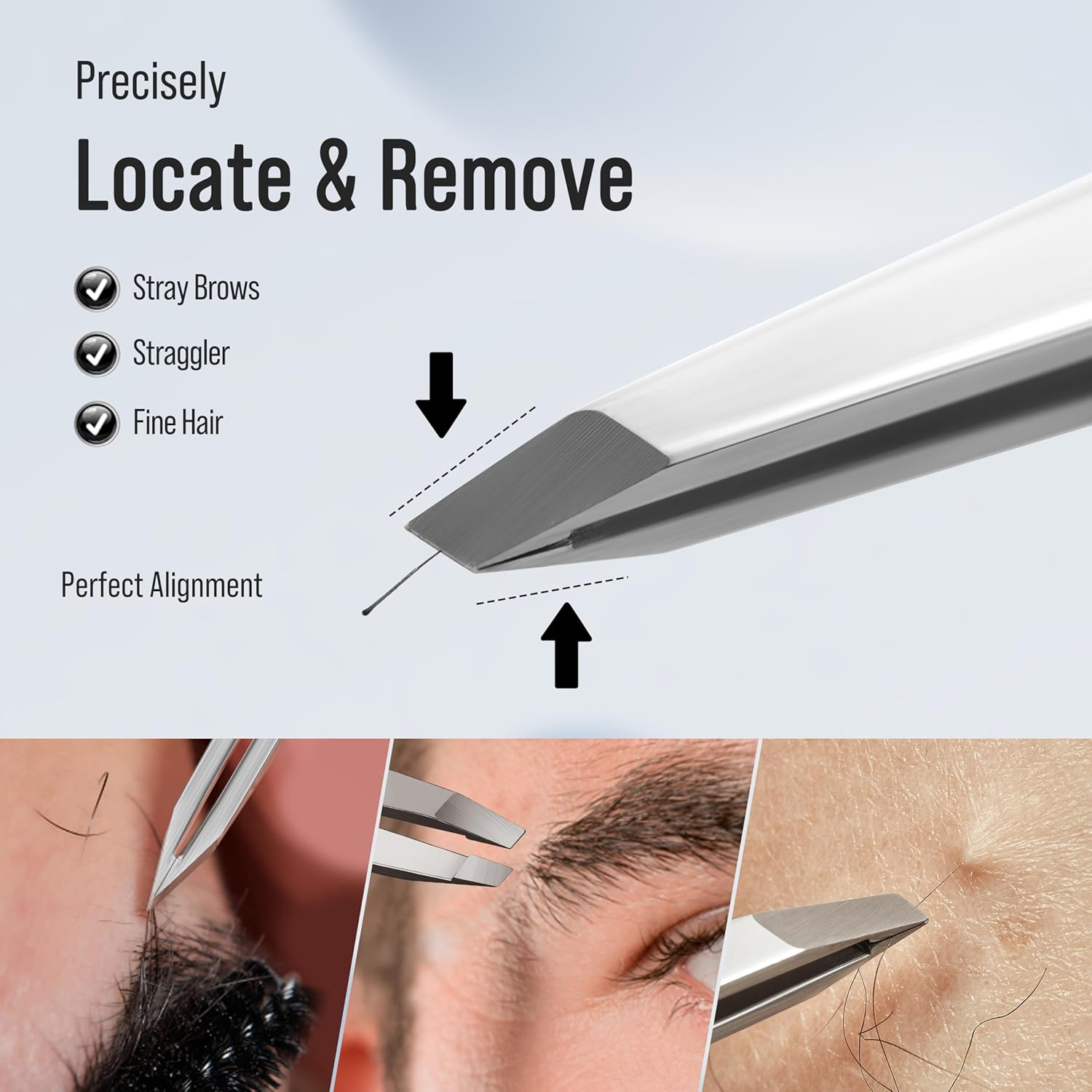 DUROX - Sharp Tweezers, Pointed Tweezers for Ingrown Hair Treatment, Needle Nose Tweezers to Remove Splinter Out, Premium Pointy Tweezers image number 5