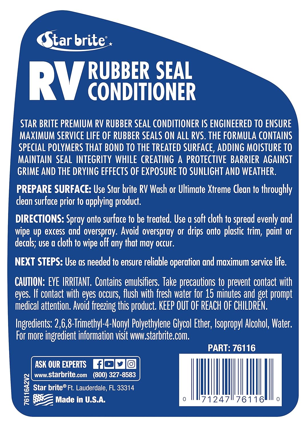 Star Brite 76116 Premium RV Rubber Seal Conditioner - 16 Oz. image number 3