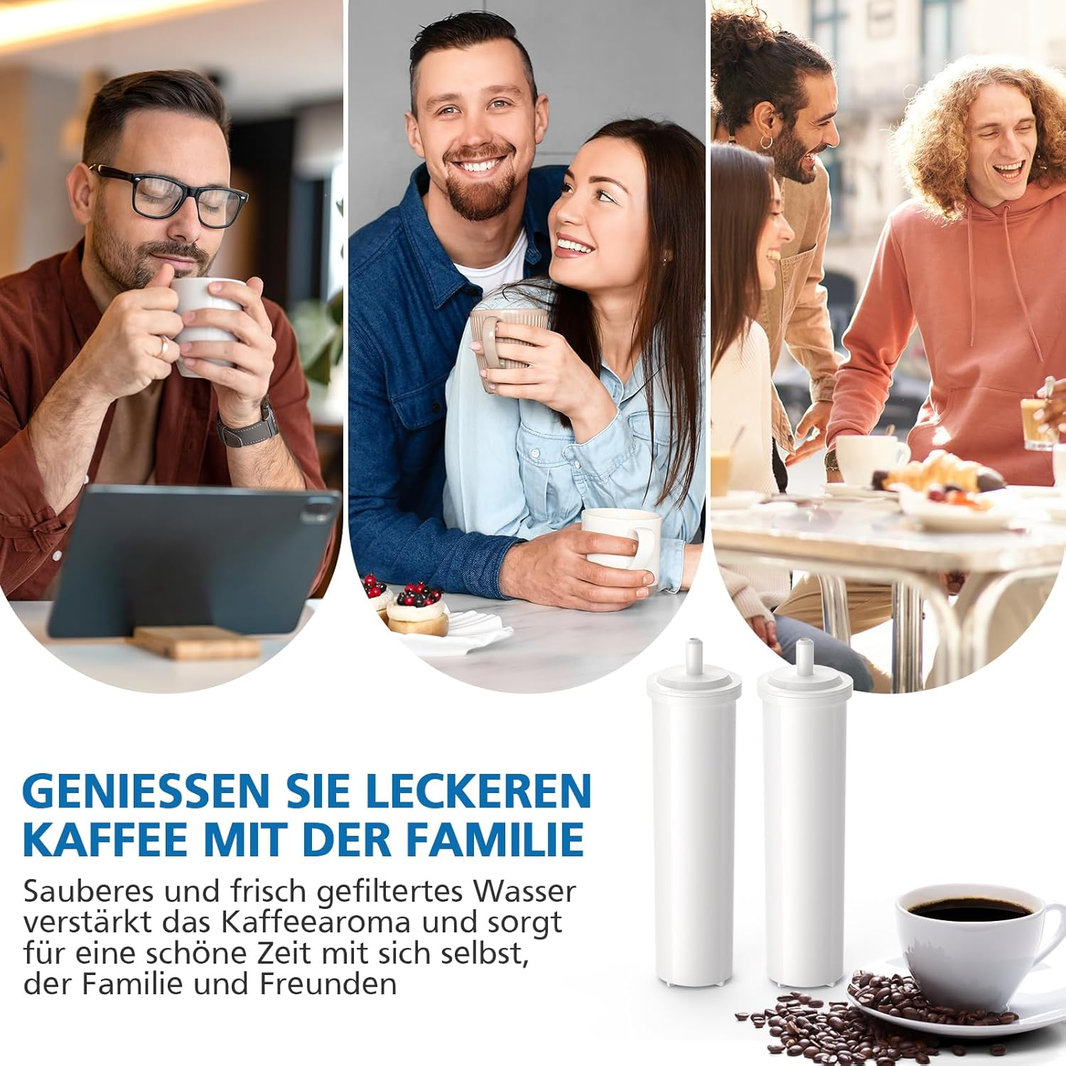 Replacement Water Filter Compatible with LELIT Coffee Machines, PLA930M Water Softener Water Filter Made of Resin for LELIT Fully Automatic Coffee Machines (Pack of 4) image number 6