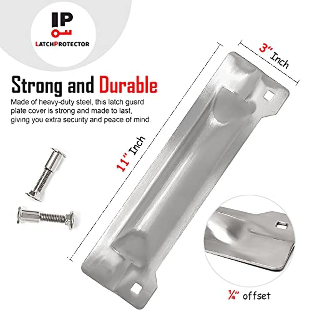 (3" X 11") Latch Protector Full Cut Out Latch Guard Zinc LP215 image number 4