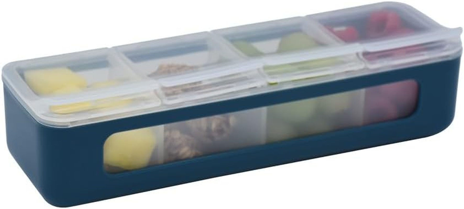 Melii Luxe 4 Compartment Snackle Box - Blue image number 2