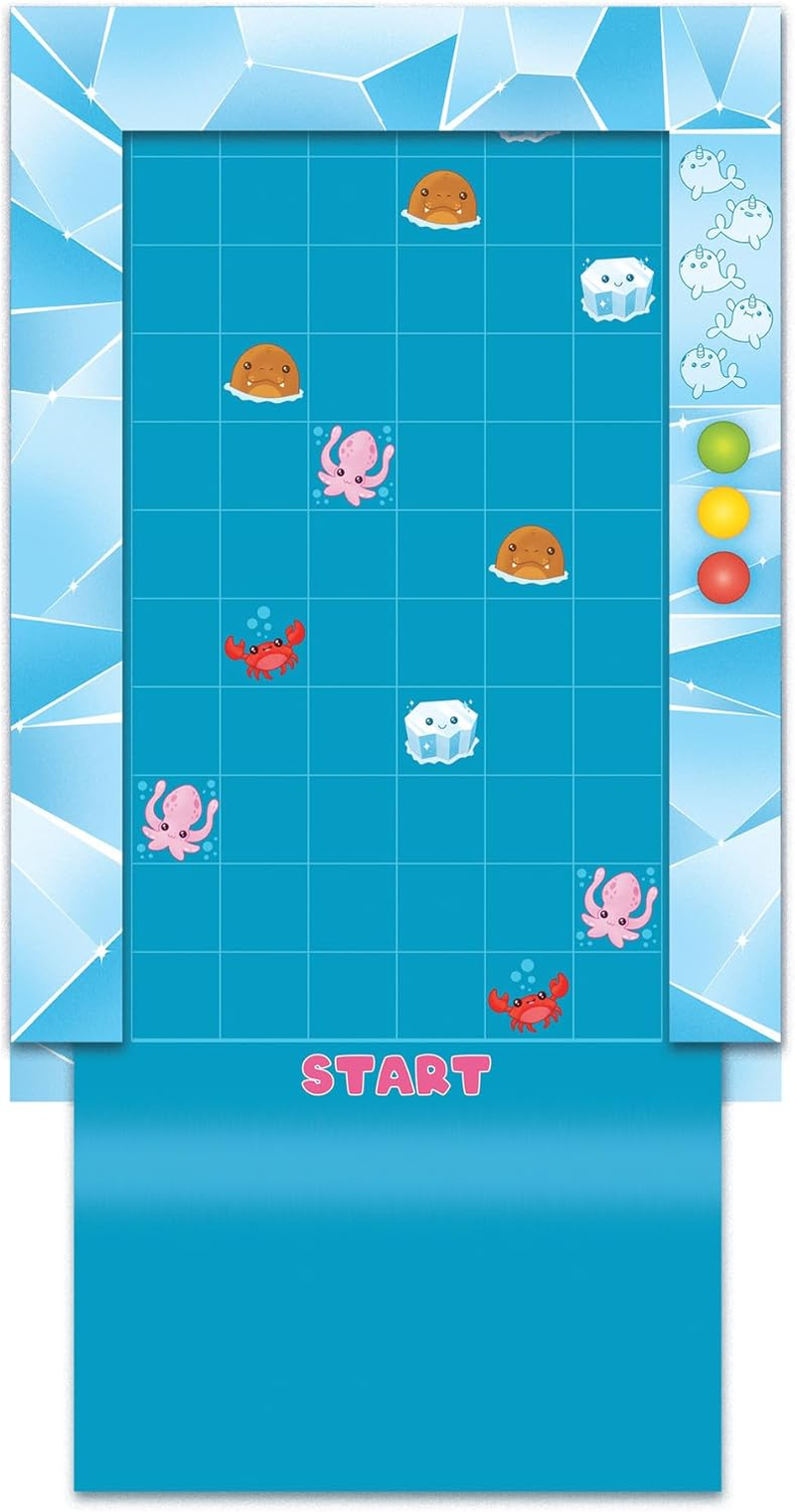 Peaceable Kingdom | Narwhal Waterfall Cooperative Game &ndash; Fun Games for Kids Ages 6 and up - Fast-Paced Kid Board Games &ndash; Includes Moving Gameboard for Extra Excitement