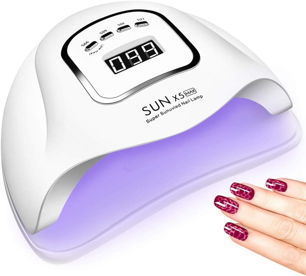 UV Nail Lamp, Professional 150W UV LED Nail Dryer for Gel Polish, Ultra Fast Gel Nail Dryer 45 LED UV Curing Lamp for Nail Curing & Gel Nail Dryer with 4 Timer Setting image number 4