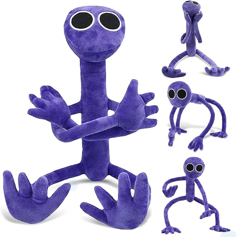 Rainbow Friends Plush Toy Rainbow Friends Plush Cute Plush Doll Gifts for Halloween Thanksgiving Christmas and Game Lovers (Purple)