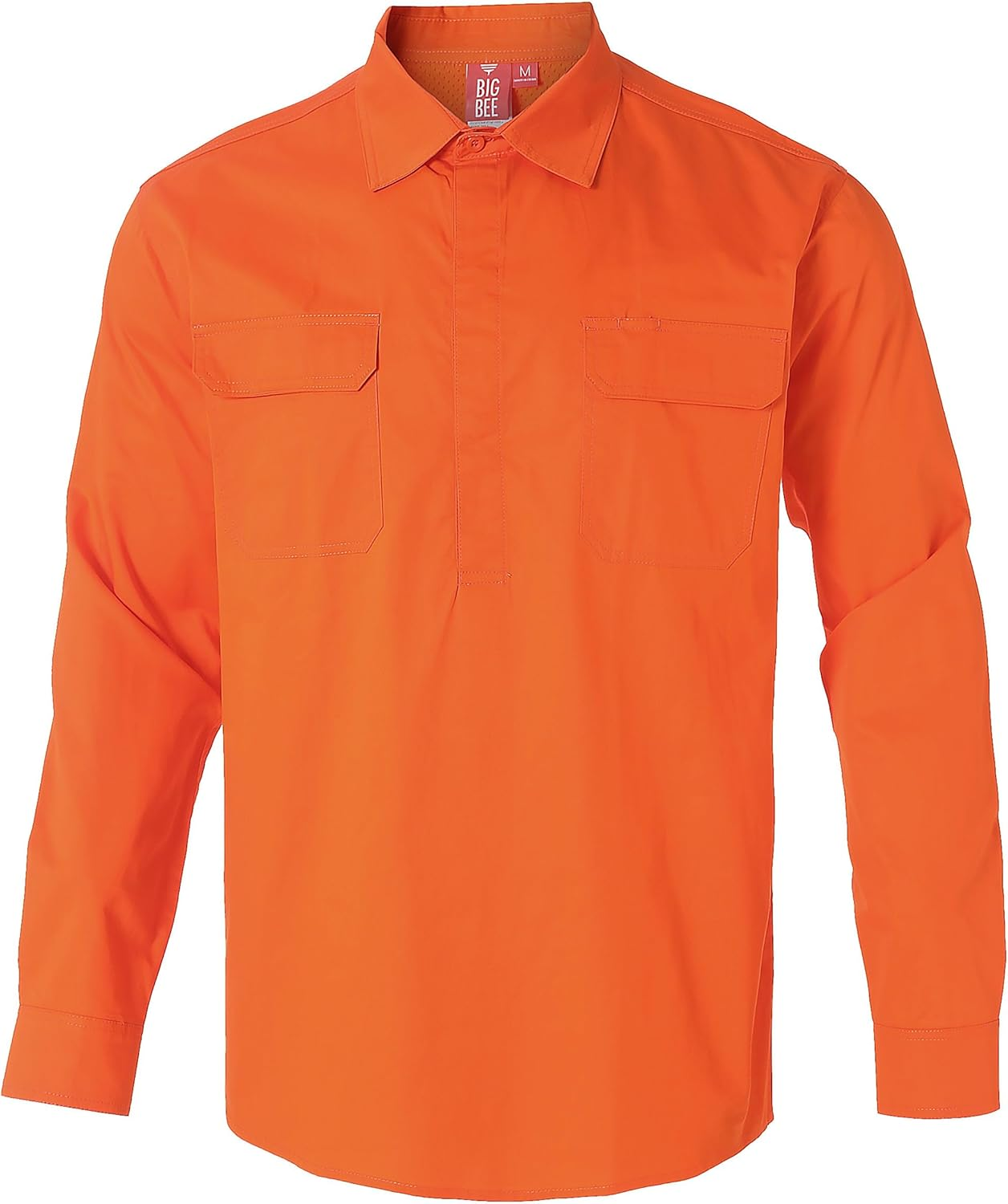 BIG BEE Men&rsquo;S Cotton Work Shirt &ndash; Lightweight, Durable Traditional Workwear