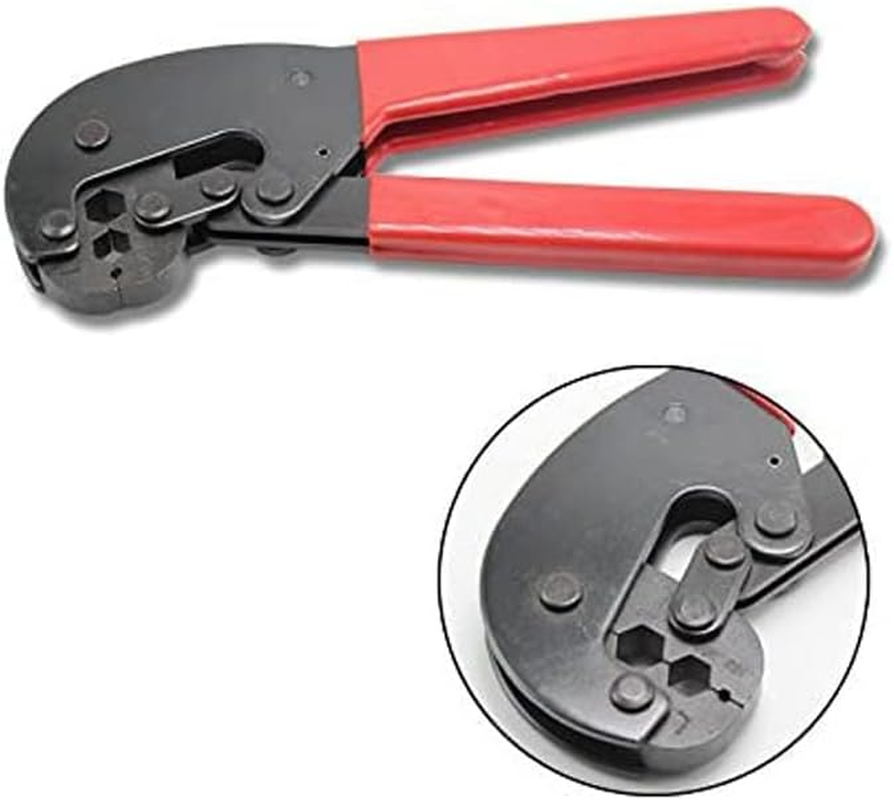 ZONADA Hex Crimping Tool Heavy Duty Carton Steel Hand Crimping Tool F-Type Connector Aerial Coaxial Pliers F-Connectors F-59/6/11 RG59, RG62, RG6 Satellite TV Cable Screw Crimp image number 3