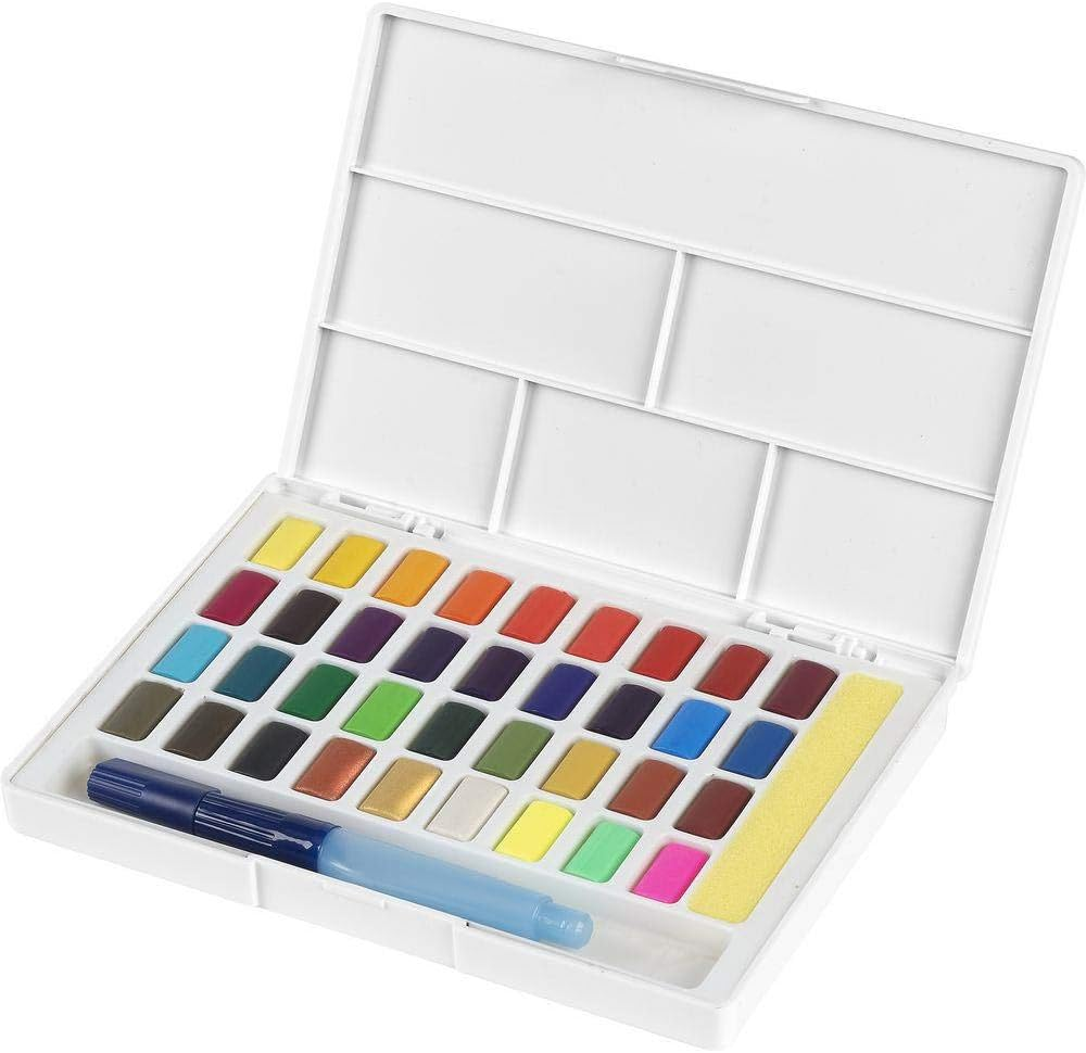 Faber-Castell Vibrant Creative Studio Watercolour Paint Kit &ndash; Set of 36, (18-169736) (FC169736AZ) image number 1