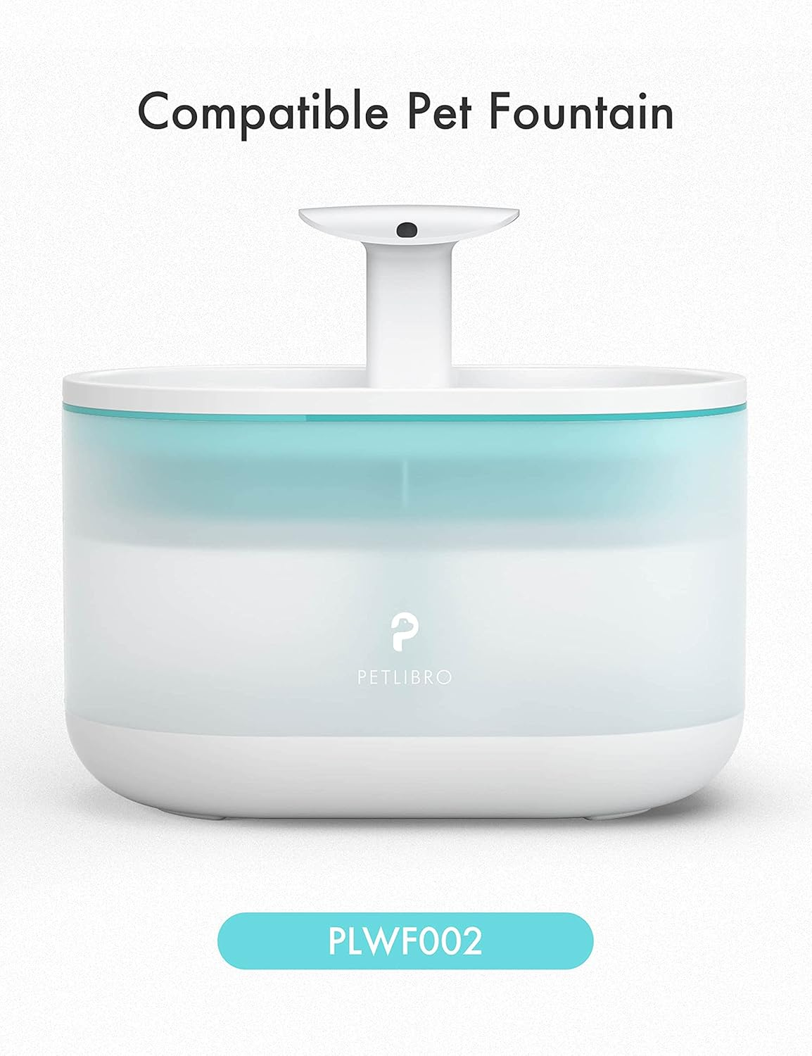 PETLIBRO Replacement Filters for Capsule Cat Water Fountain, 4 Pack for Ultra Quiet Pet Fountain, Two Flow Modes Visible Level Dog Dispenser