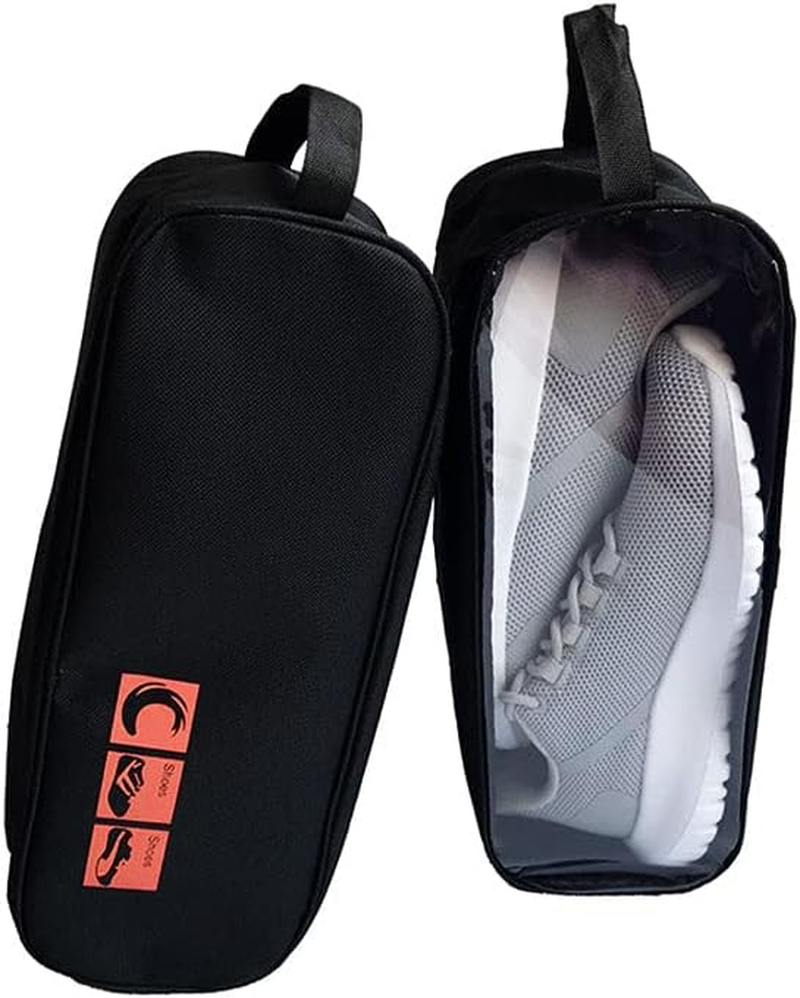 AIMALL Waterproof Portable Shoe Bag with Handle, Travel Storage Case for Shoes, Sports, Toiletries, and Cosmetics, Clear View Window, 13 X 4.72 X 5.12 Inches - Blue image number 5