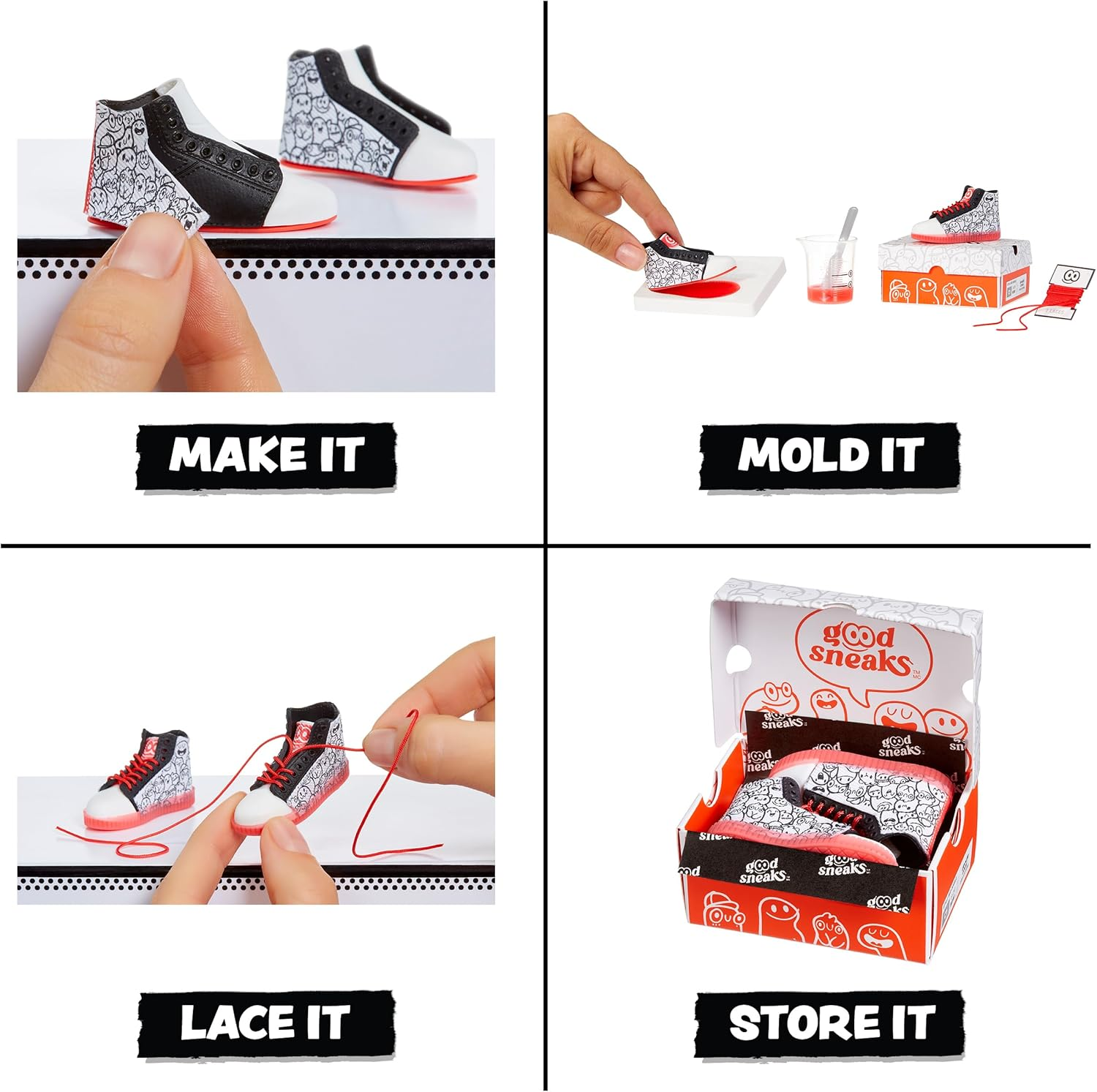 Mga&rsquo;S Miniverse Make It Mini Sneakers Mini Collectibles, Mystery Blind Packaging, DIY, Crafts, Mold, Fashion, Sneakers, NOT Edible, Collectors, 8+ image number 1