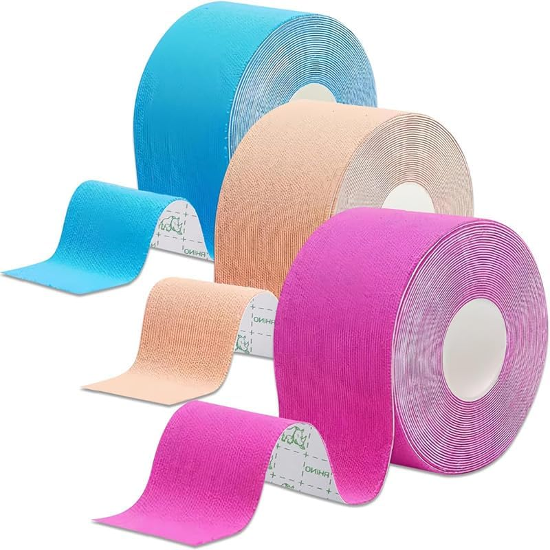 Athletic Sports Tape Elastic Kinesiology Tape,3Pcs Waterproof Kinetic Tape,Sport Trainers Waterproof Physio Sports Tape,Trainers Waterproof Physio Sportstape,Kinesiology Tape Latex Free Athletictape image number 5