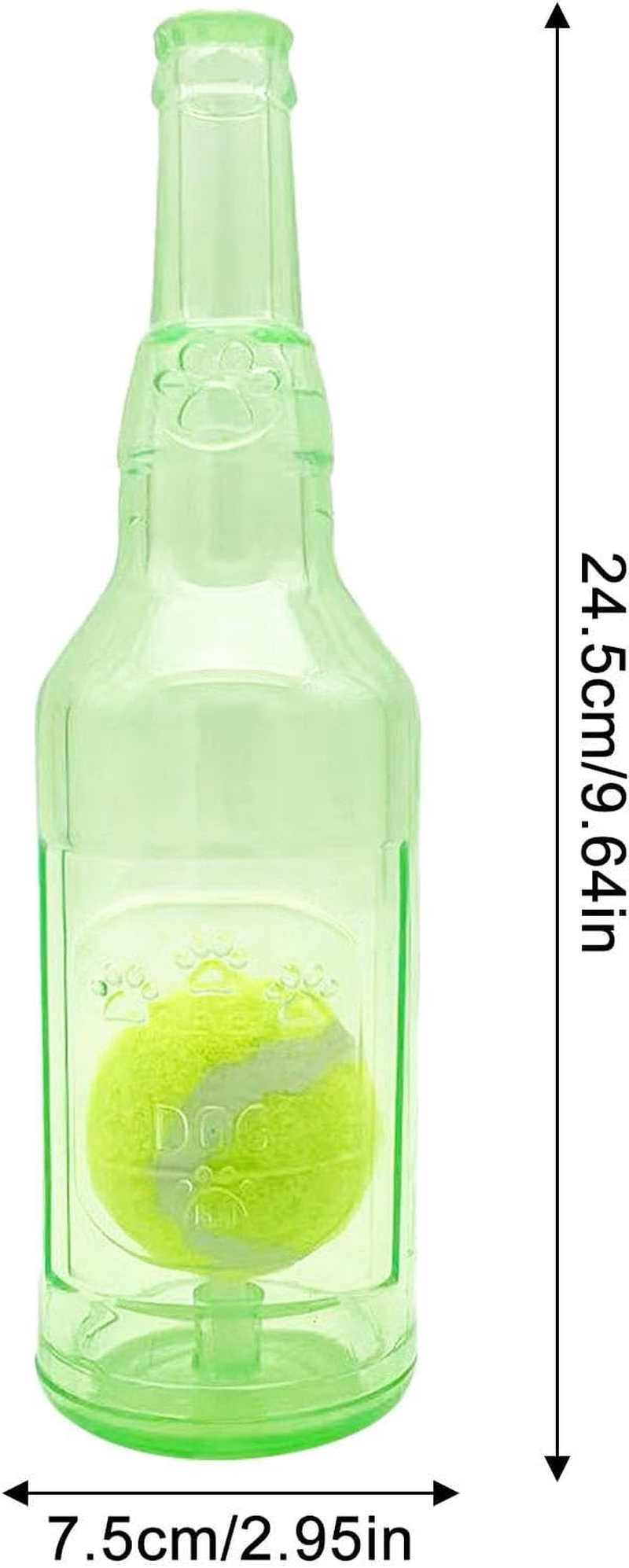 Water Bottle Dog Toy | Funny Dog Squeaky Chew Toy - Interactive Squeaky Toy Puppy Bottle Cruncher, Puppy Teething Chewing Interactive Toy for Birthday Holiday image number 2