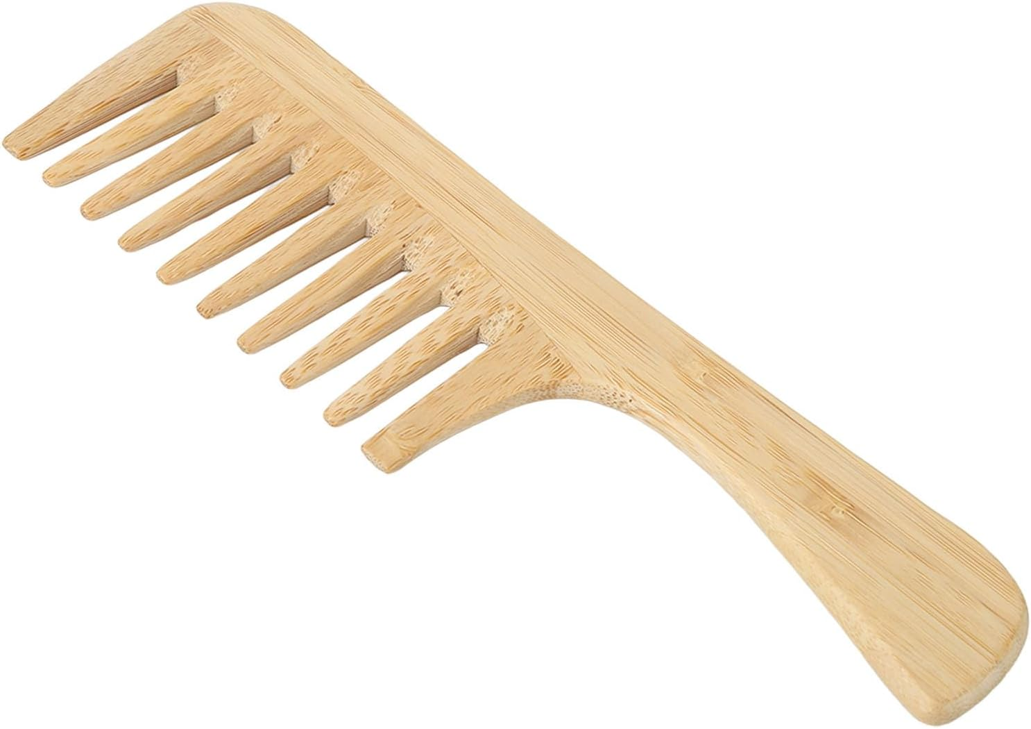 Hair Comb, Comfortable Bamboo Hair Detangling Comb for Home image number 1