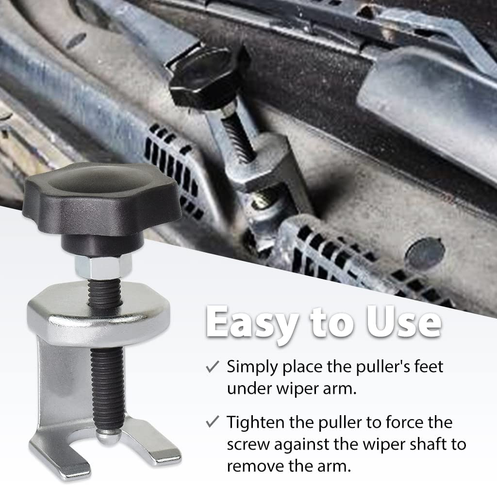 FIRSTINFO F3391 Light Windscreen Windshield Wiper Arm Puller, Opening Dimension: 15.2Mm, Internal Height: 27.2Mm, Aluminum, Made in Taiwan image number 3