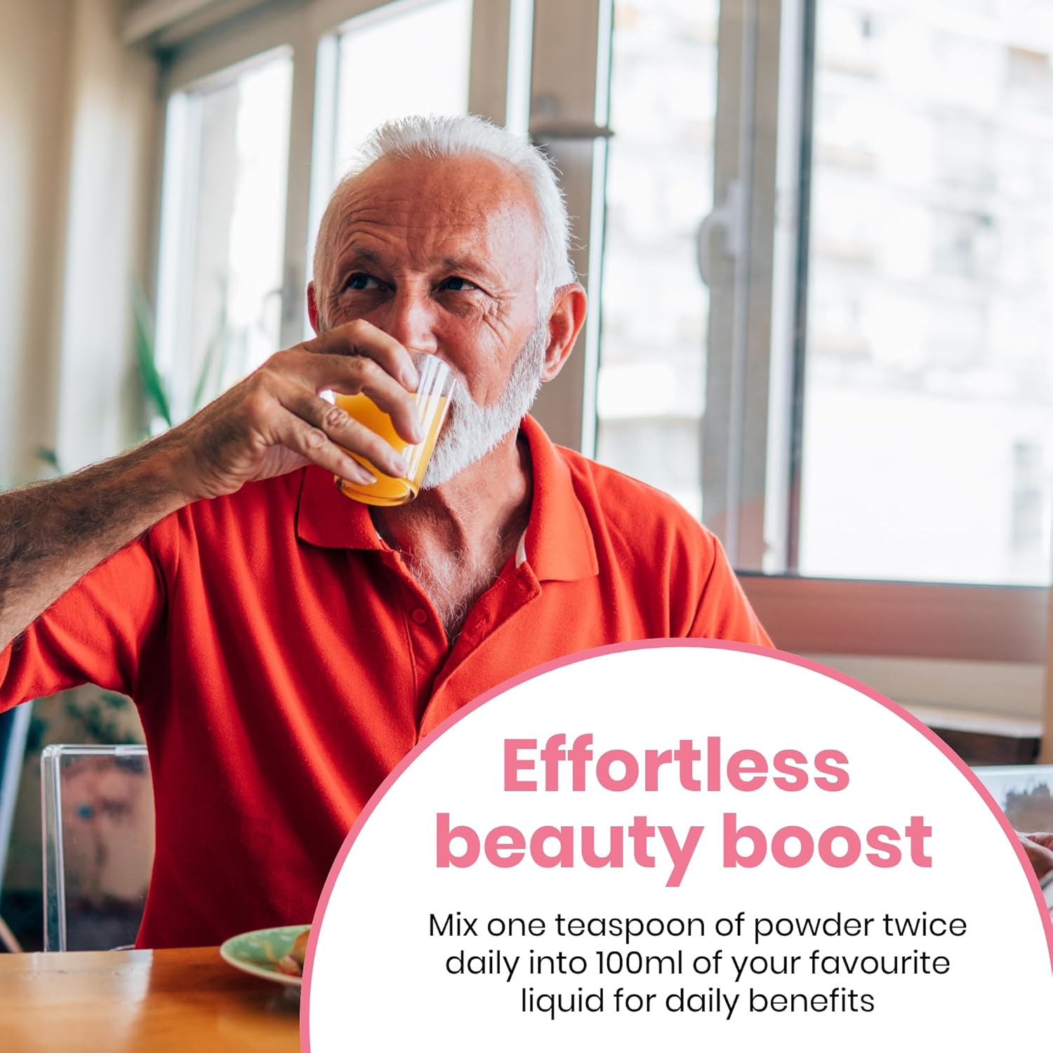 Healthy Care Beauty Collagen Powder - Infused with VERISOL, Vitamin C, Grape Seed, and Blood Orange - Supports Skin Elasticity and Firmness, Enhances Hair and Nail Strength - All Natural Ingredients image number 6