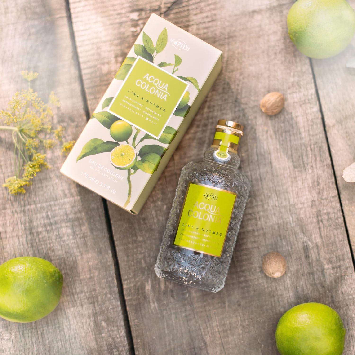 4711 Acqua Colonia Lime & Nutmeg Eau De Cologne Spray 170Ml/5.7Oz image number 1