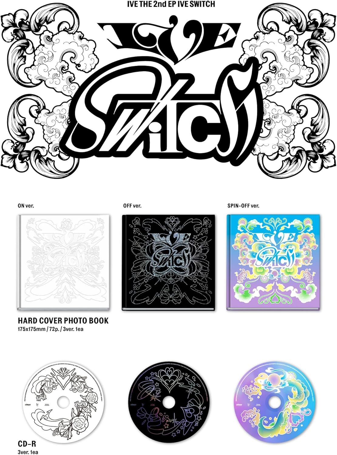 IVE IVE Switch 2Nd EP Album Contents+Photocard+Tracking Sealed Dive (Standard on Version)