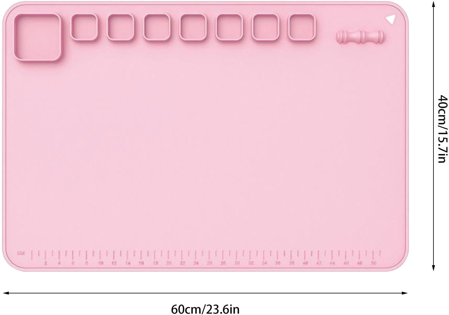 Silicone Mats for Crafts,23Inchx16Inch Heat Resistant Silicone Crafting Mat Nonstick Nonslip | No Fading Painting Supplies for Painting, Art, Clay, Resin Casting image number 4