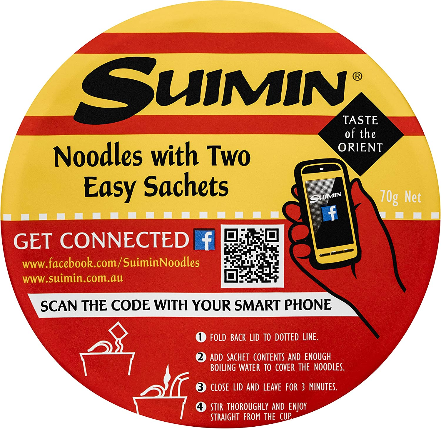 Suimin Suimin Noodle Bowl, 110 G, Tom-Yum image number 1