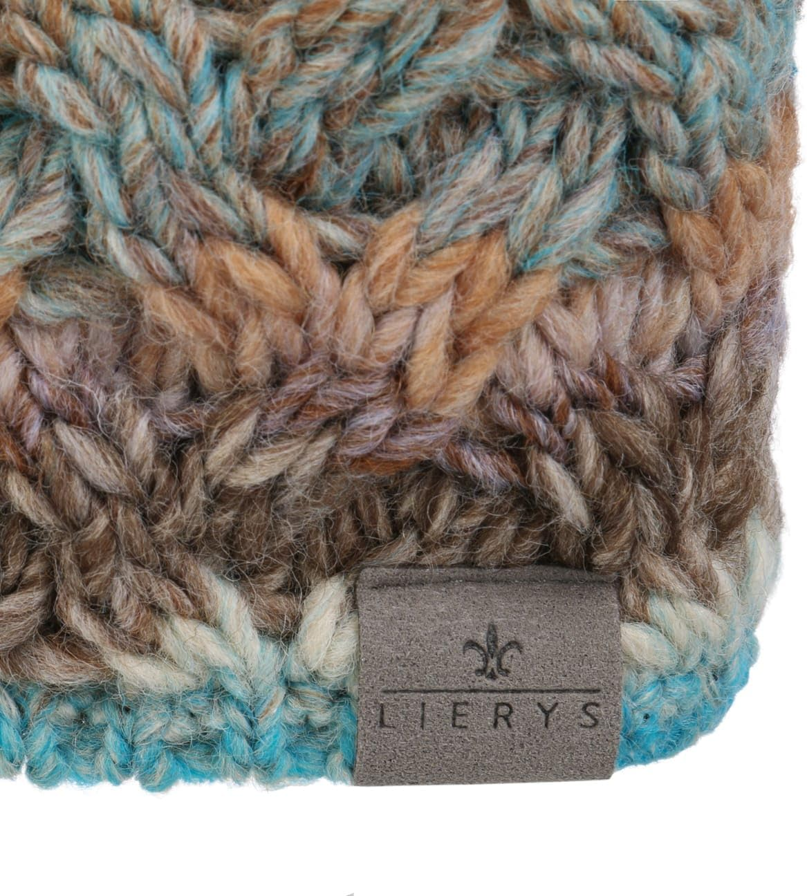 LIERYS Farelle Women'S Headband - Earmuffs with Wool - Made in Germany - Headband with Lining - Ear Protection with Lining - Ear Warmers Brown/Blue One Size image number 1