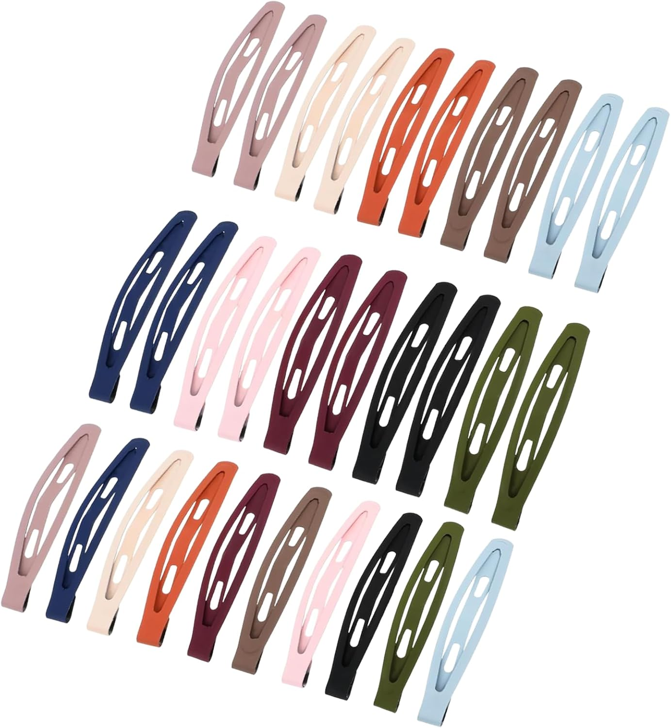 Whaleo Pack of 30 Hair Clips Women Girls 6 Cm Hair Clip Colourful Metal Hair Clip for Fine Hair Clips Women'S Hair Clip Clips Hair Styling Accessories Hair Making Salon Supplies image number 6