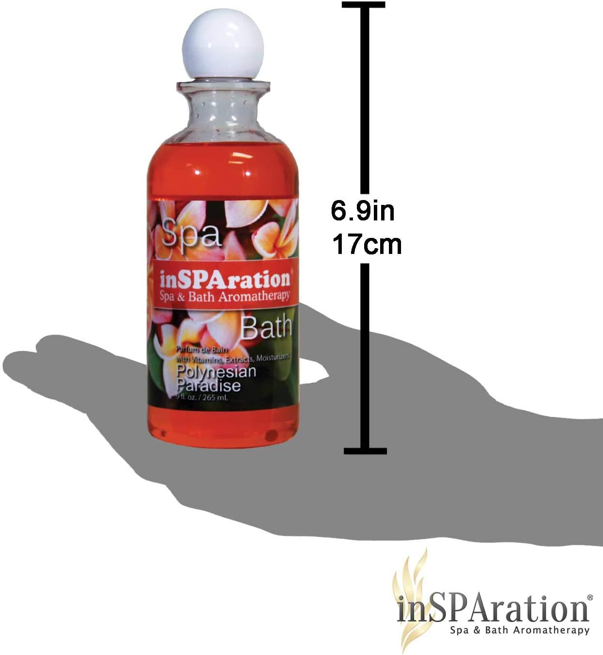 Insparation Spa and Bath Aromatherapy 123X Spa Liquid, 9-Ounce, Polynesian Paradise image number 4