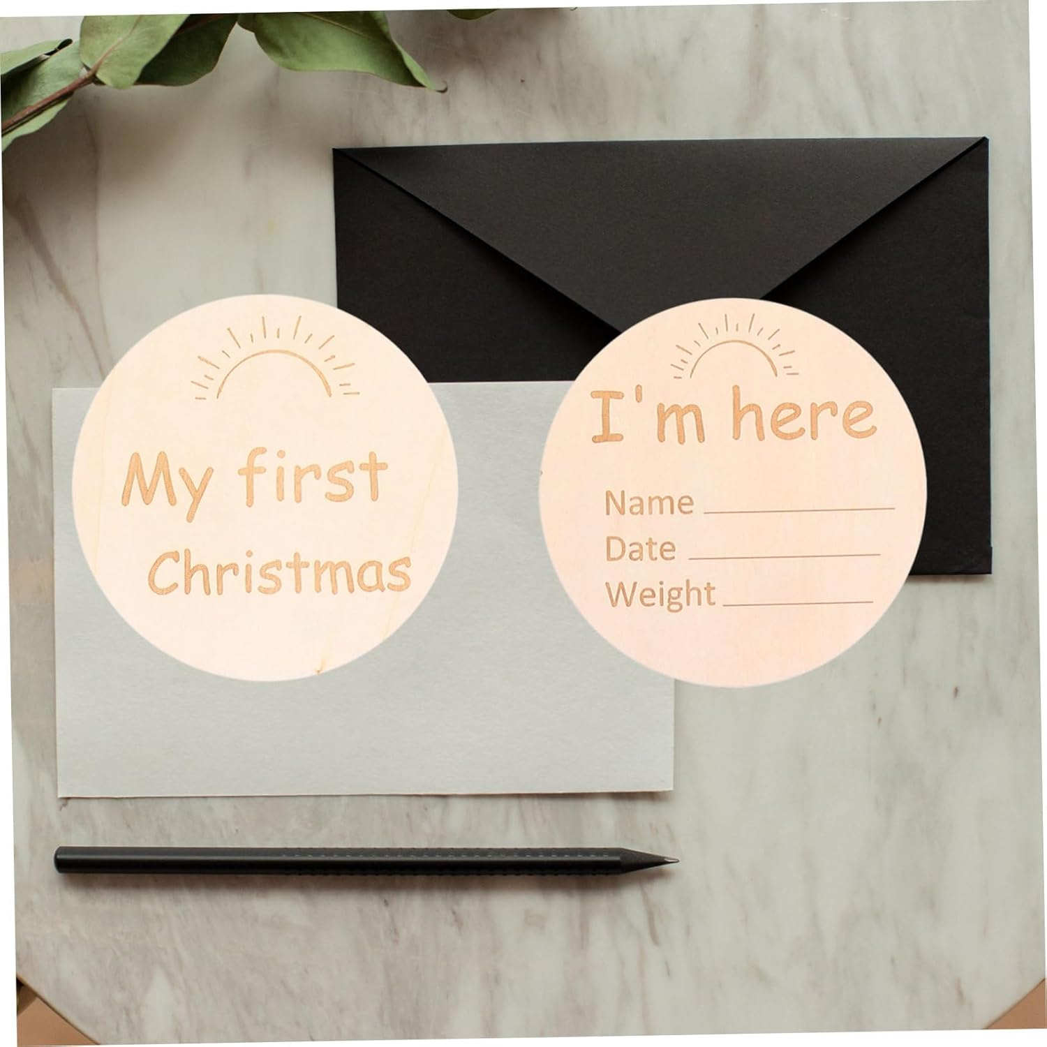 13Pcs Monthly Cards Growth Cards for Newborn Photography Props Growth Recording Shower Gifts for Milestone Moments image number 2