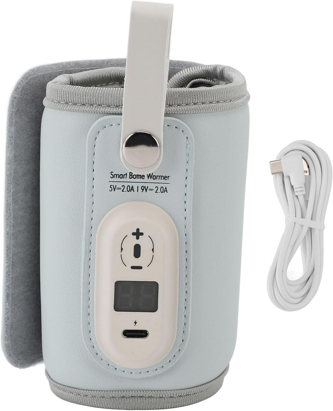 Portable Bottle Warmer for Travel, Fast Heating & Long Lasting Insulation, Precise Temperature Control, 6 Gear Adjustable, USB Powered Baby Milk Warmer for Home and Travel image number 3