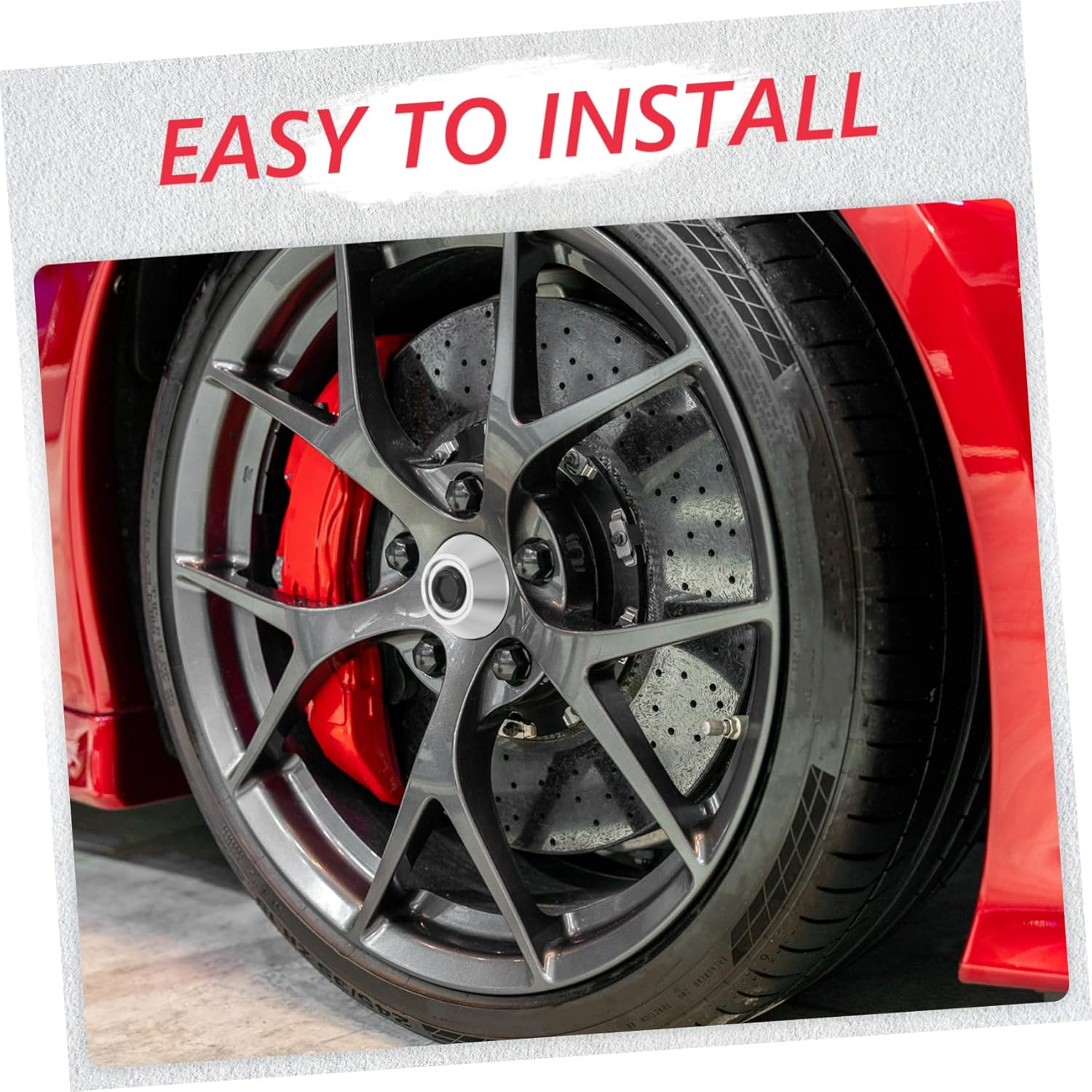 Aluminum Wheel Hub Protector Inner Diameter Racing Car Center Cap Lightweight Durable Heat Resistant Secure Fit for Automotive Wheel Accessories image number 5