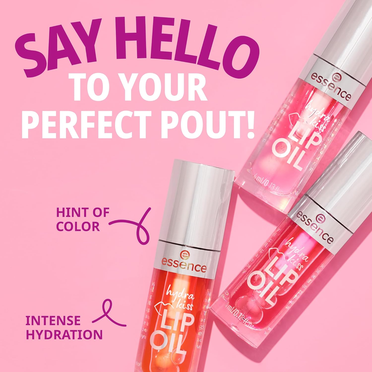 Essence Hydra Kiss Lip Oil 03 Pink Champagne image number 3