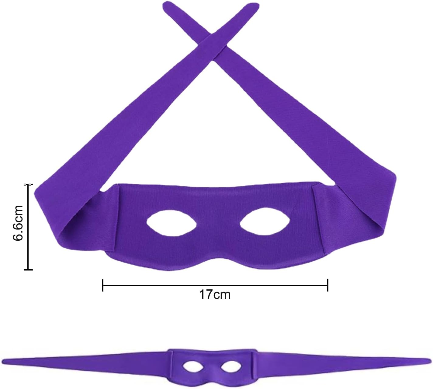 Halloween Ninja Style Face Mask Adjustable Half Masks Masquerade Eye Mask Party Cosplay Props Hero Dress up Accessories for Kids Adult Batman - Blue image number 2