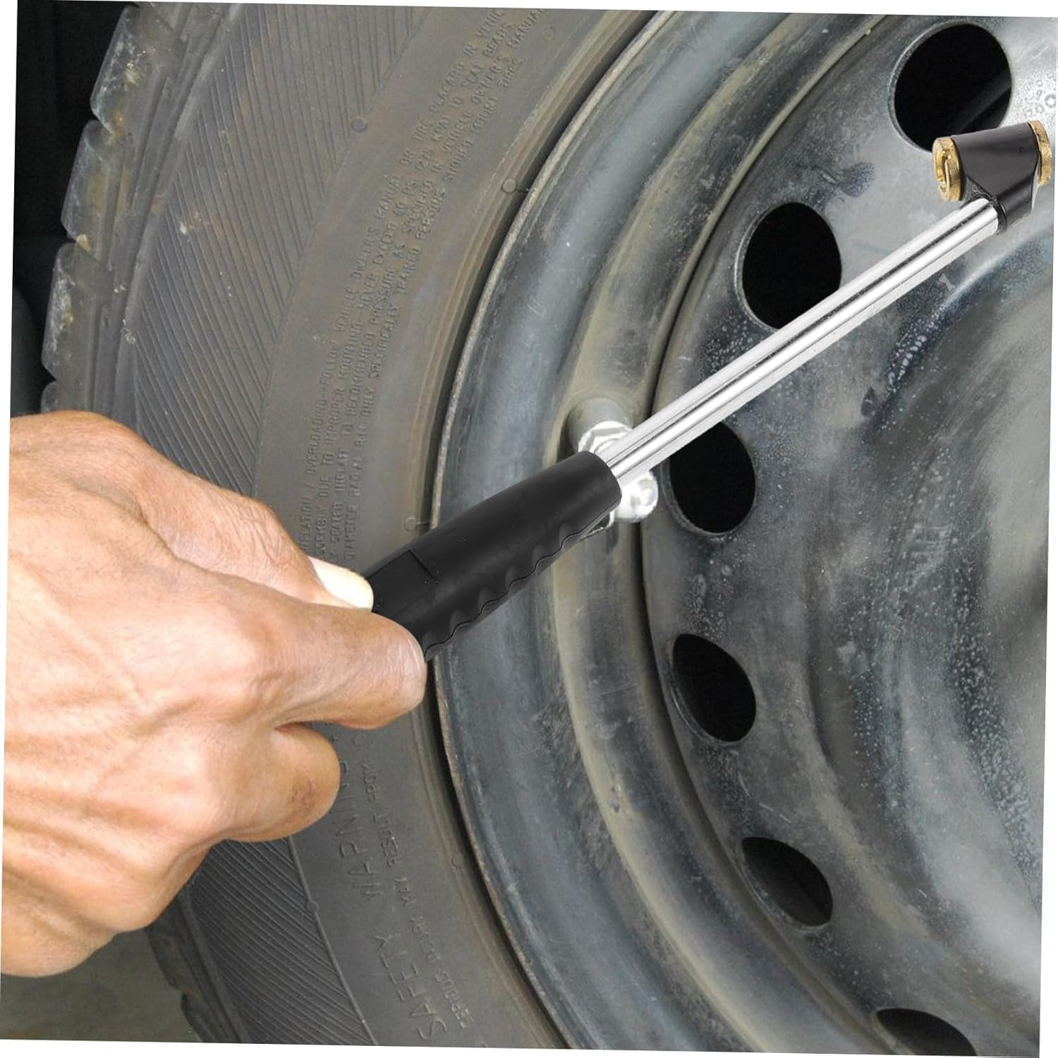 TINEASUR Car Tire Inflator Chuck Double-End Air Compressor Tire Inflator Nozzle Attachment for Automotive Wheel Air Inflation image number 6