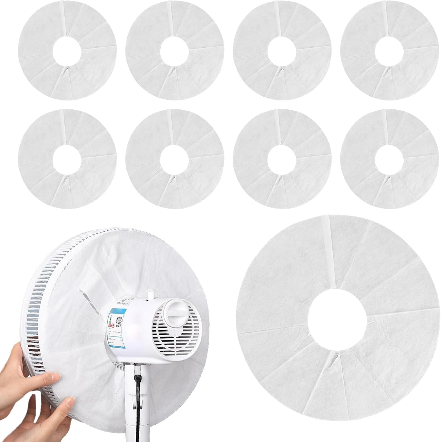 Fan Net Guard, Electric Fan Dust Cover, Electrostatic Adsorption Filter Easy Removal Long-Lasting Guard for Home Office Colleagues Family Friends