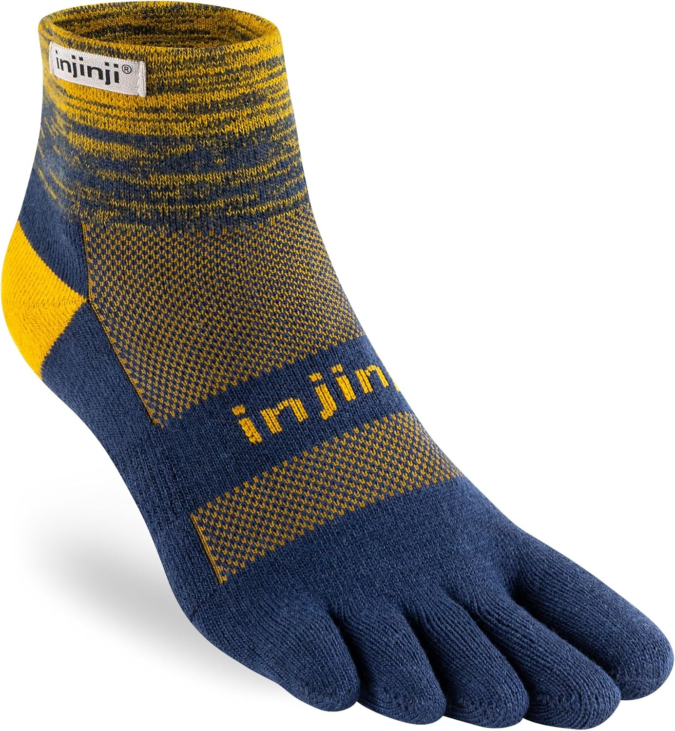 Injinji Men'S Trail Midweight Mini Crew Toesocks