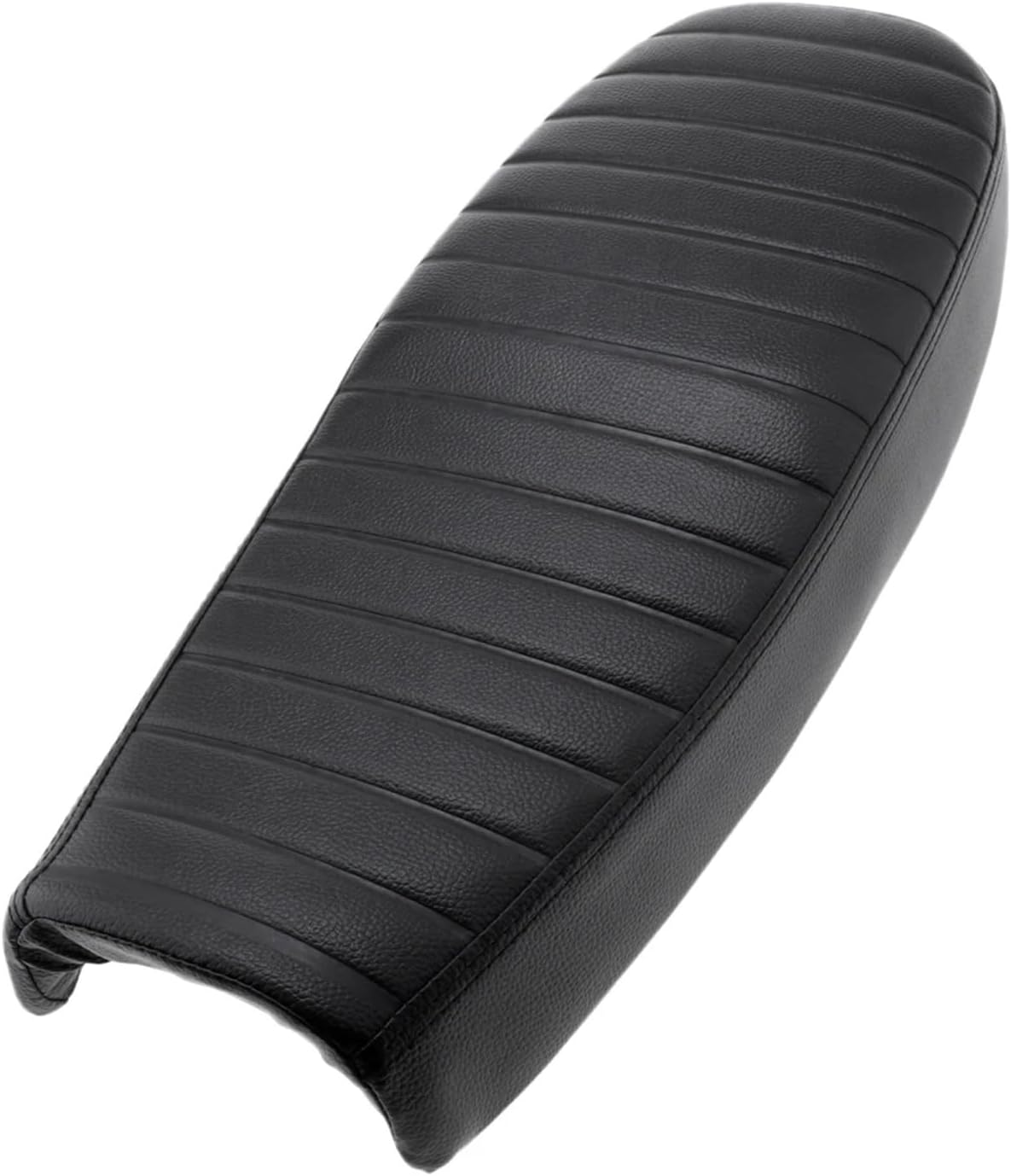 Muzhen Store Motorcycle Retro Cafe Racer Seat Vintage Saddle Flat Seat Cushion Anti-Corrosion PU Leatherette Motorcycle Accessories 610Mm image number 2