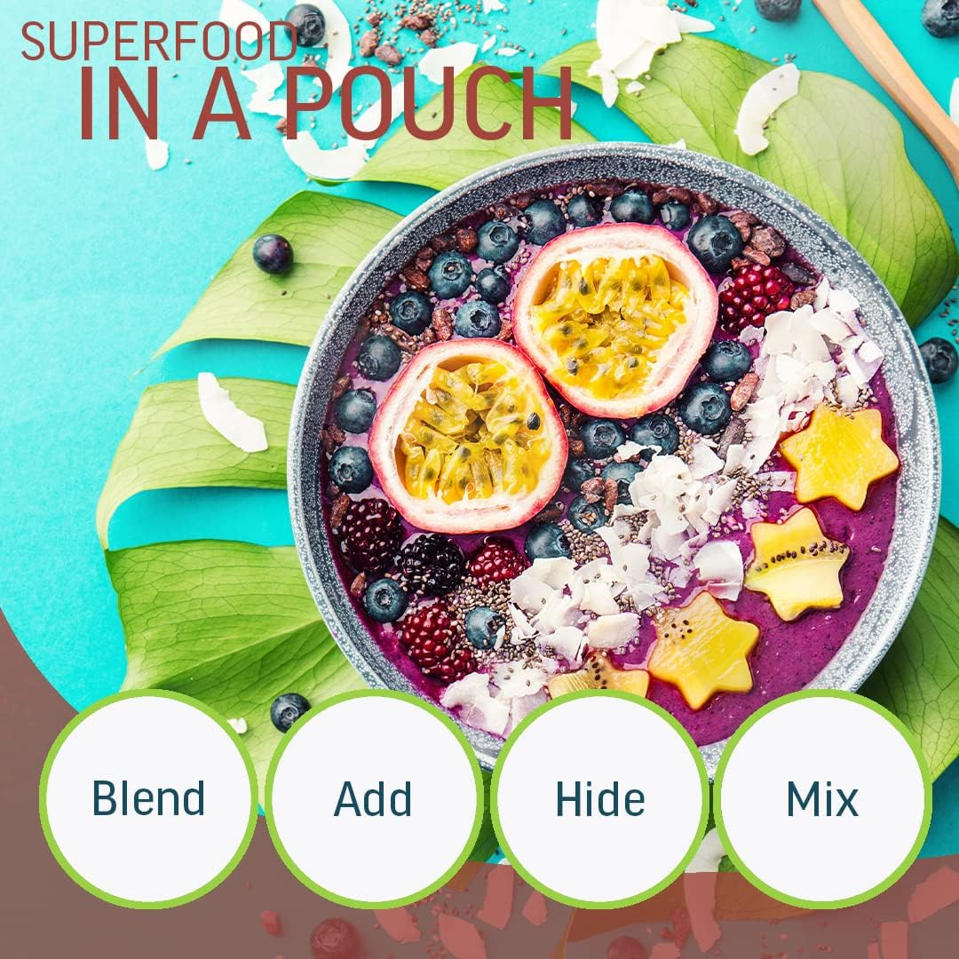 Beetroot, Broccoli & Kale Powder - Raw Superveg Blend for Smoothies & Seasoning, No Added Sugar, Preservatives-Free, Made from 100% Farm Fresh Vegetables - 120G image number 5