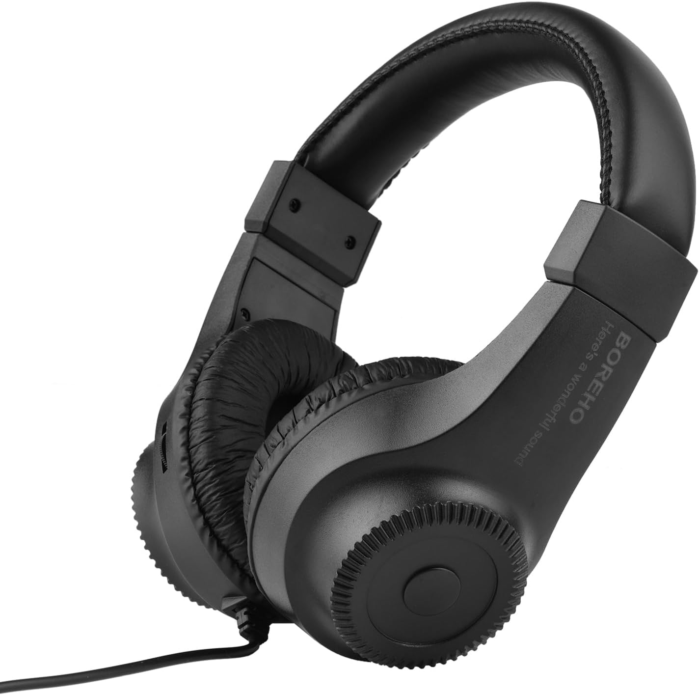 Mingzhe Wired Headset Self Adjusting Headband Stereo Monitoring Headphone for Electronic Musical Instruments Black