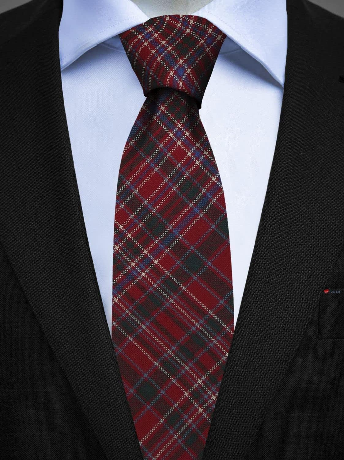 Mens All Wool Tie Woven and Made in Scotland in Macalister Modern Tartan