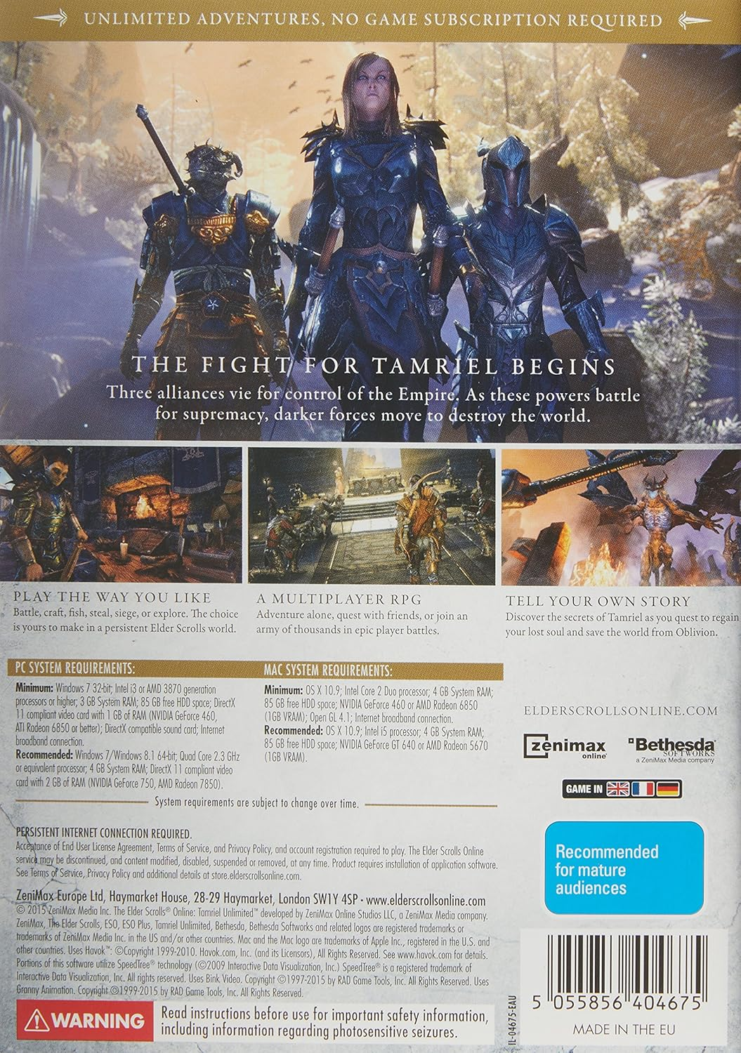 The Elder Scrolls Online Tamriel Unlimited PC image number 1