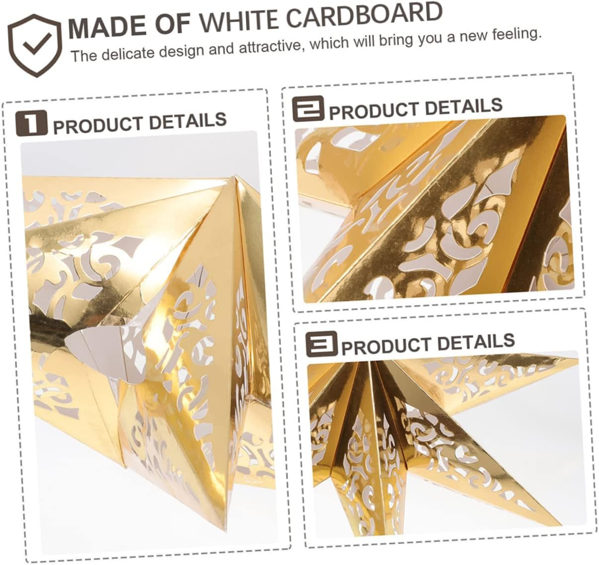 CAXUSD 3Pcs Star Lampshades Decorative Paper Shades for Home Decor for Bedroom Living Room Kitchen and Hallway Lighting image number 5