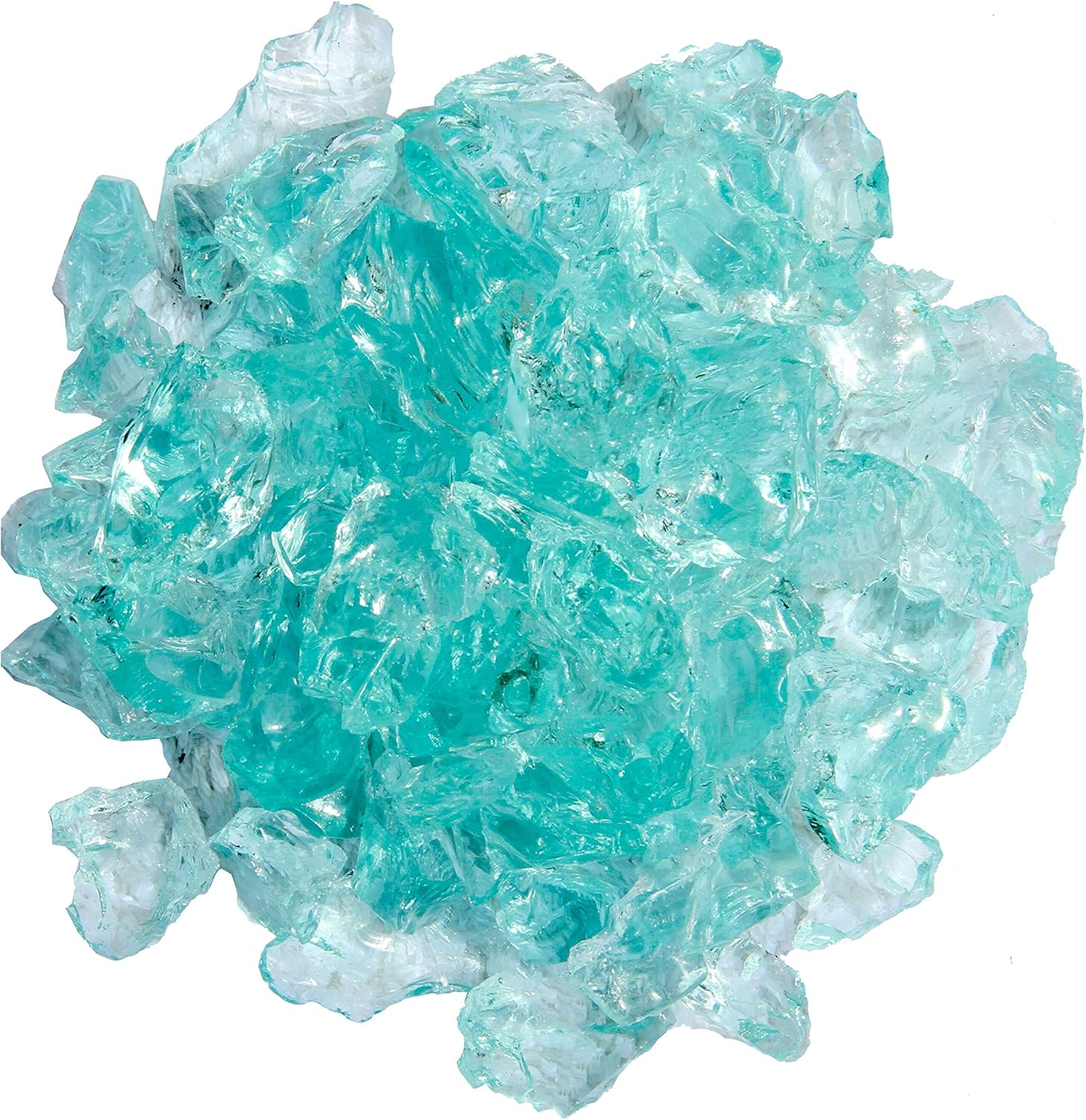 Hiland RGLASS-PB Pit Fire Glass I N Pacific Blend, Extreme Tempature Rating, Good for Propane or Natural Gas, 10 Pounds, 10 Lb