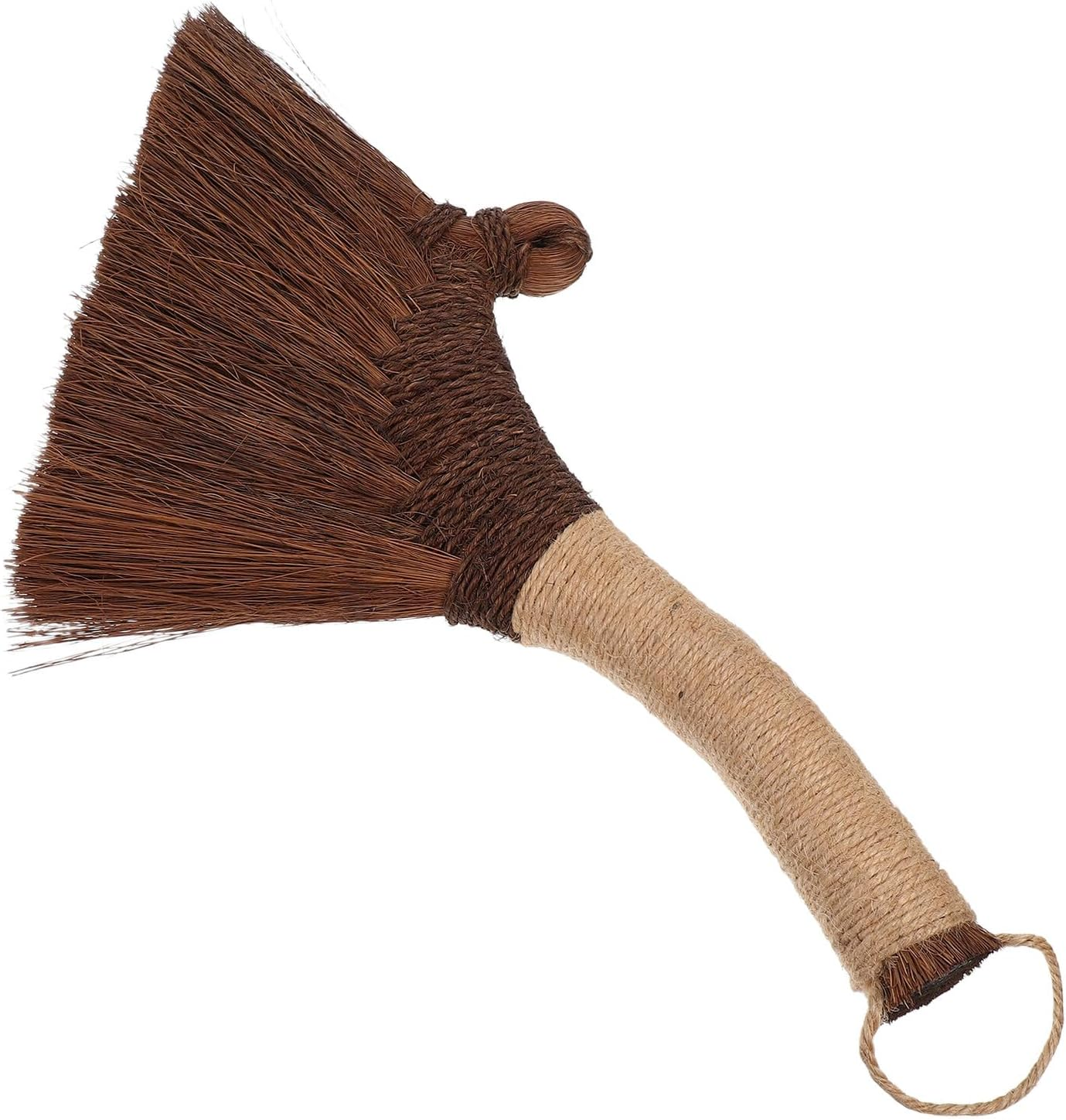 BESPORTBLE Vietnamese Natural Whisk Hand Broom Soft Straw Sweeping Broom Compact Short Handle Desk Mini Dust Mop for Household Kitchen Cleaning image number 2