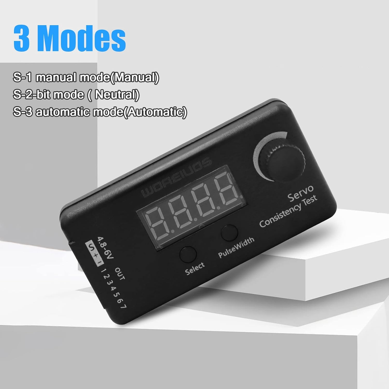 WOAEIUOS RC Digital Servo Tester ESC Consistency Tester for RC Helicopter Airplane Car image number 1