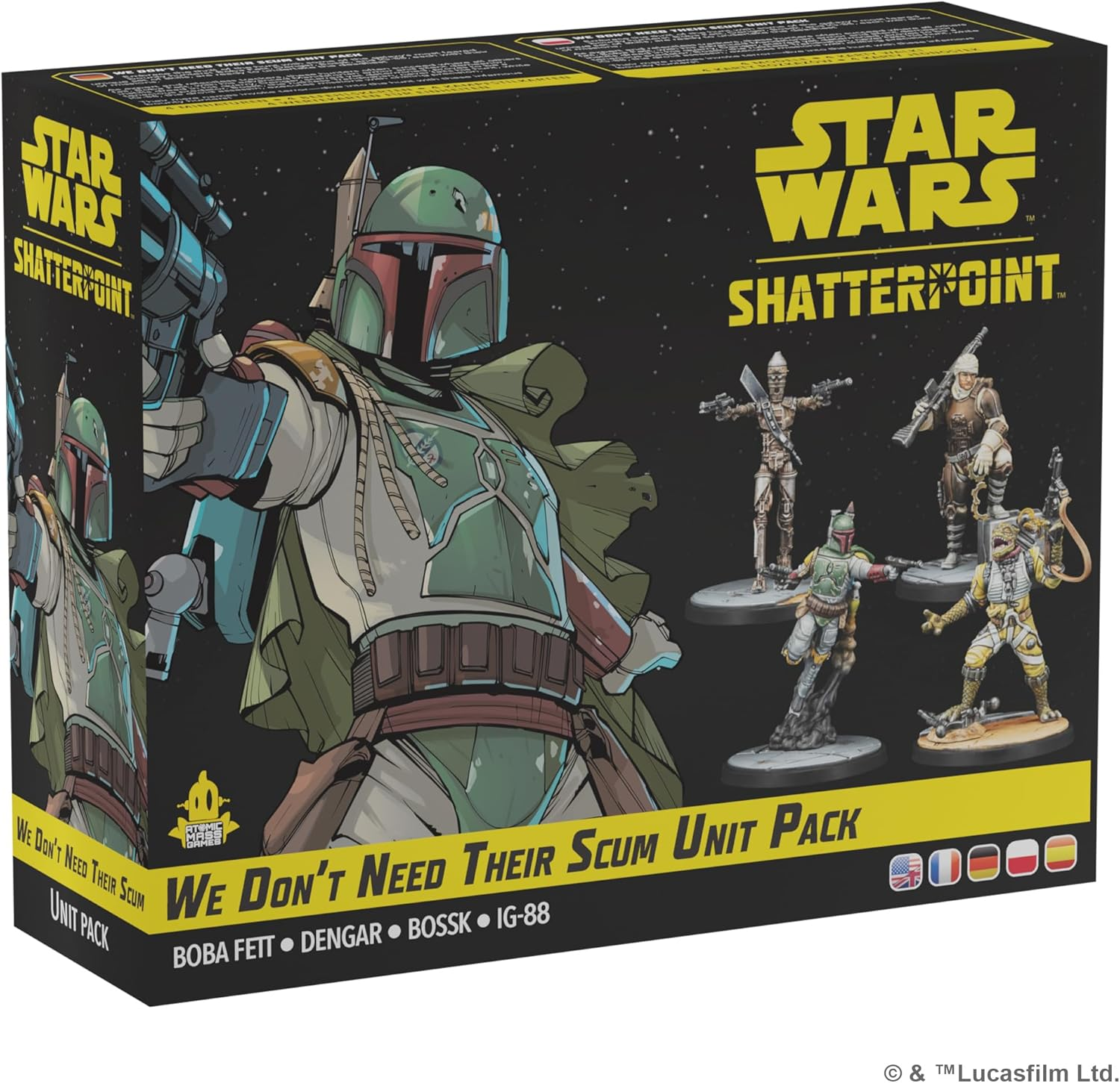 Asmodee North America Star Wars Shatterpoint We Don&rsquo;T Need Their Scum Squad Pack Board Games image number 5