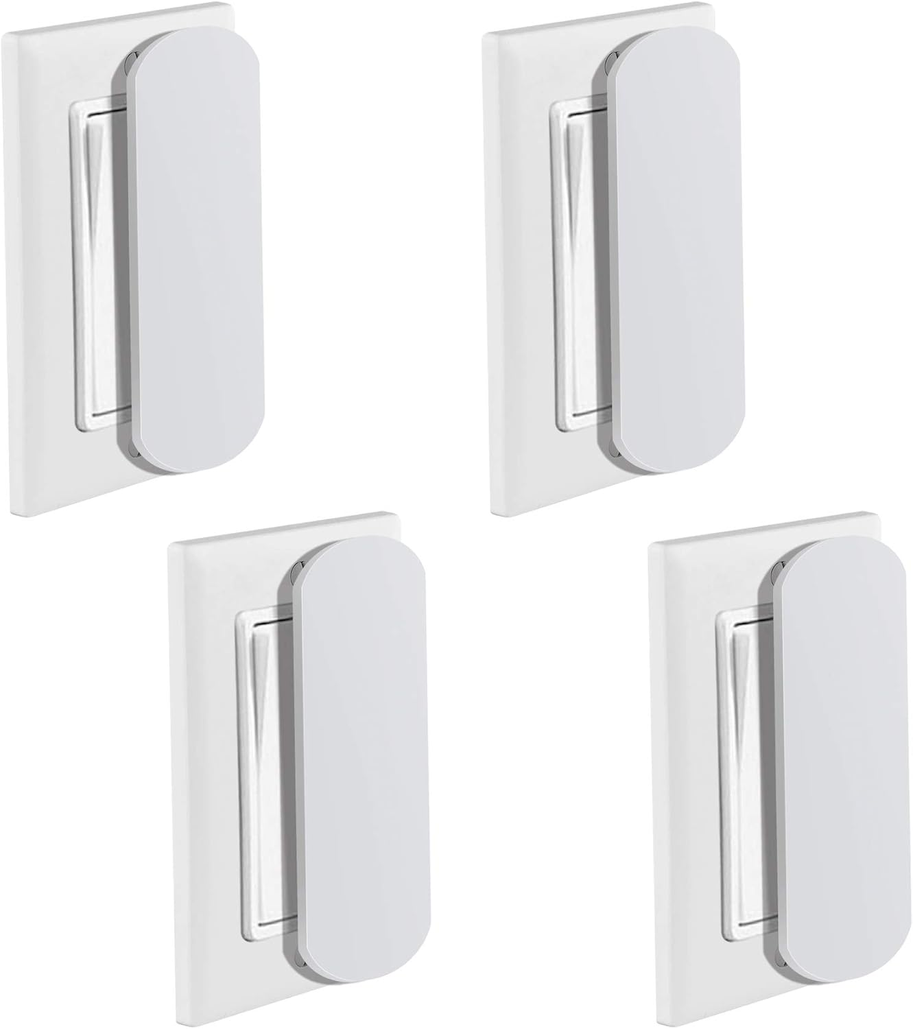 Magnetic Switch and Outlet Cover Light Switch Guards for Flat Modern Switches Toggle Switches, for Sabbath, Home and Office (4 Pack) image number 5
