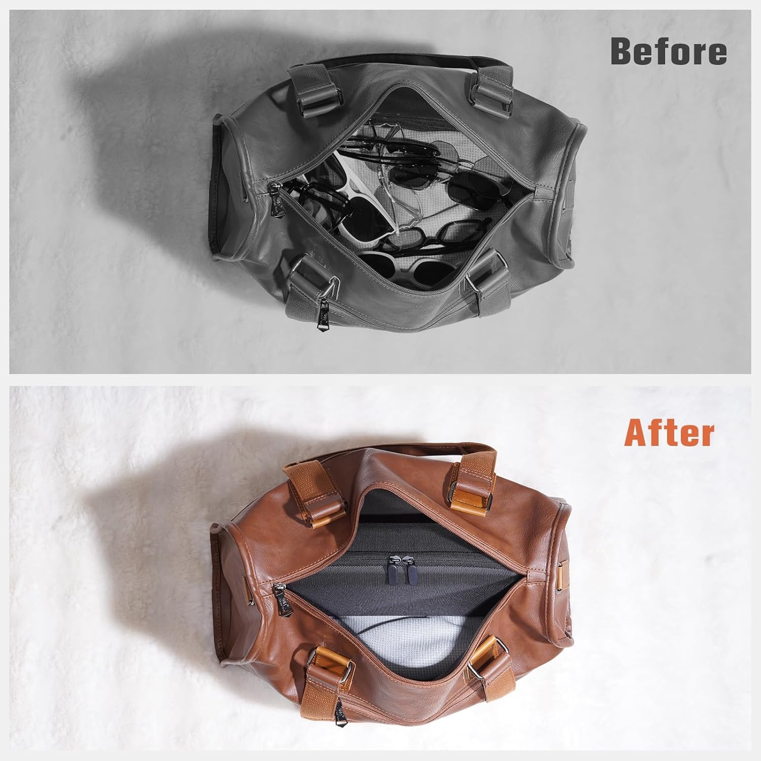 Procase Hard Shell Travel Sunglasses Organizer, Portable Muliple Glasses Case for Traveling with Adjustable Dividers, Eyeglasses Storage Box for Trip Men Women image number 5